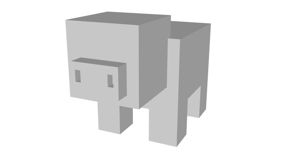 Minecraft Pig by SimplePrints | Download free STL model | Printables.com