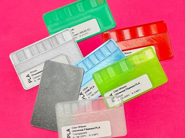 Filament Colour Swatch for Gridfinity Bin
