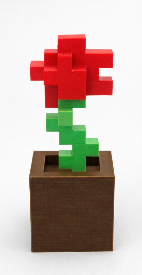 Miniatura 3 do modelo 3D Minecraft Flower