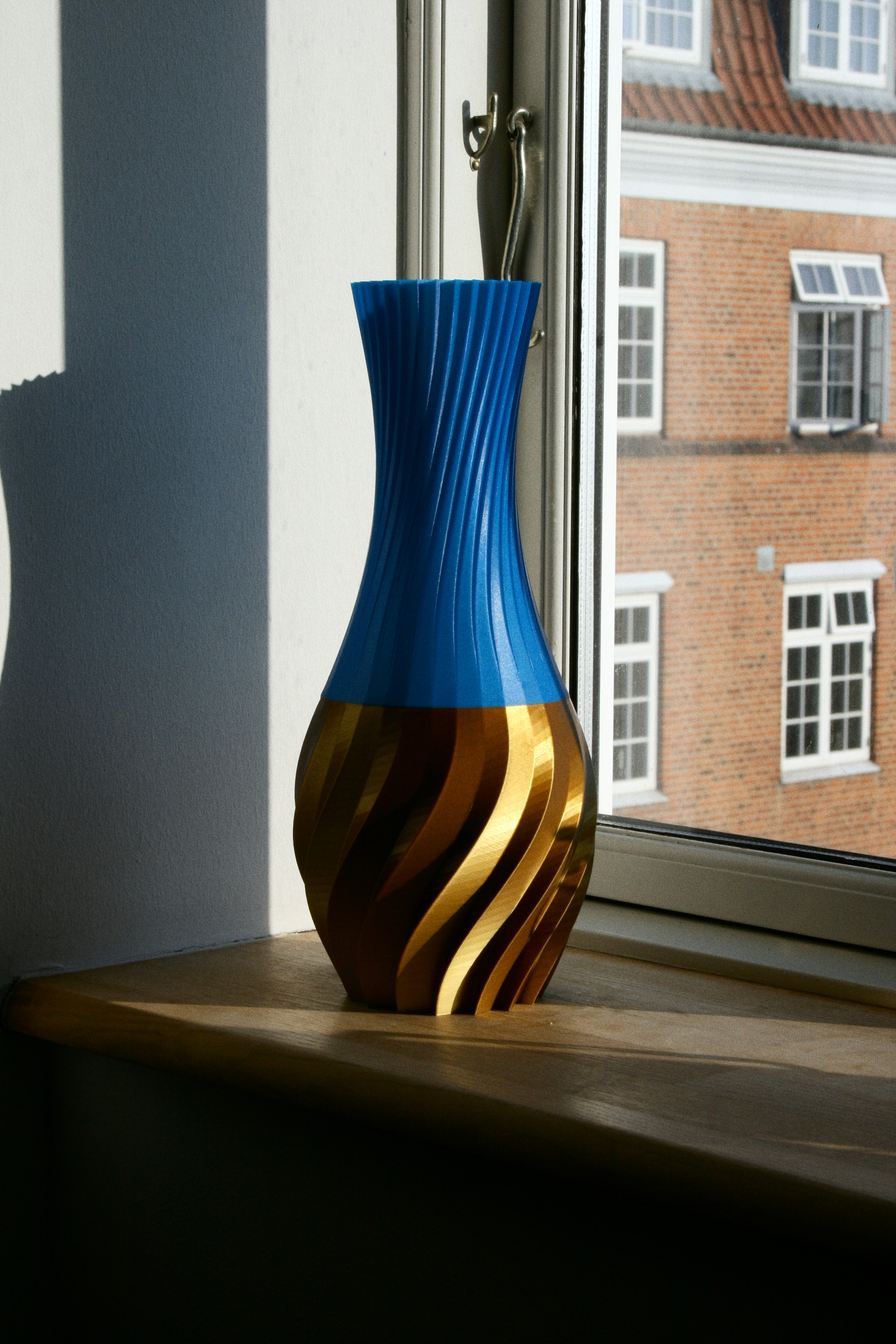 Dual part tall vase