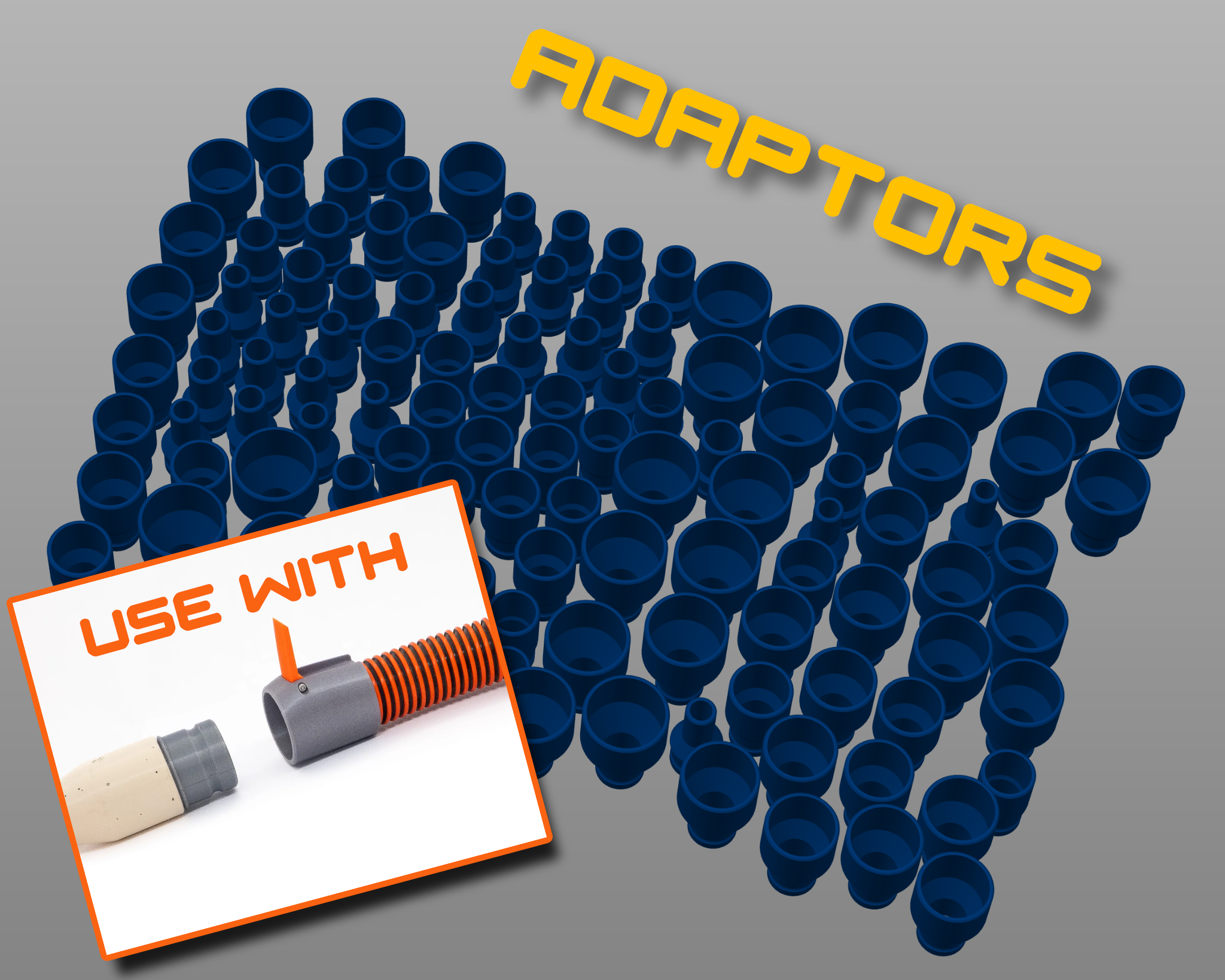 CAMLOCK Adaptors (in 0.5 mm increments) 3D model thumbnail