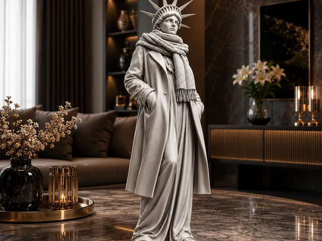 Modern Statue of Liberty STL | Fashion Lady Liberty Sculpture | 3D Print Model