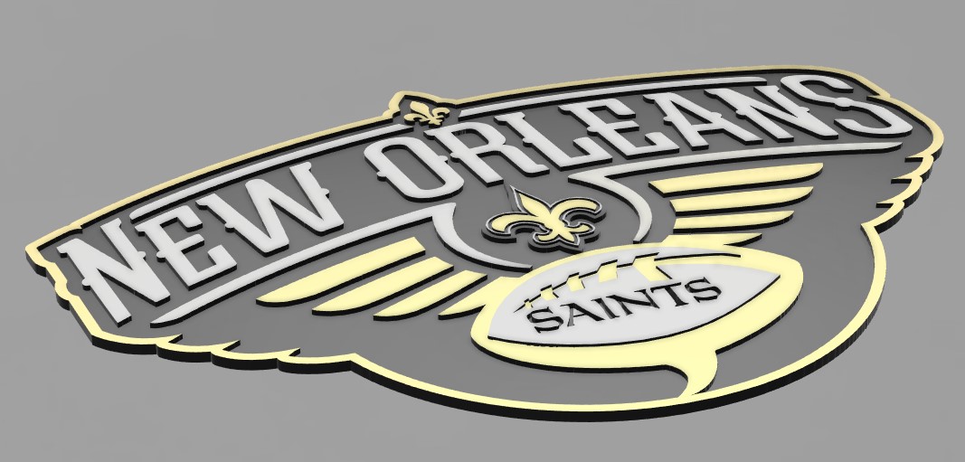 New Orleans Saints Team Logo 3D model