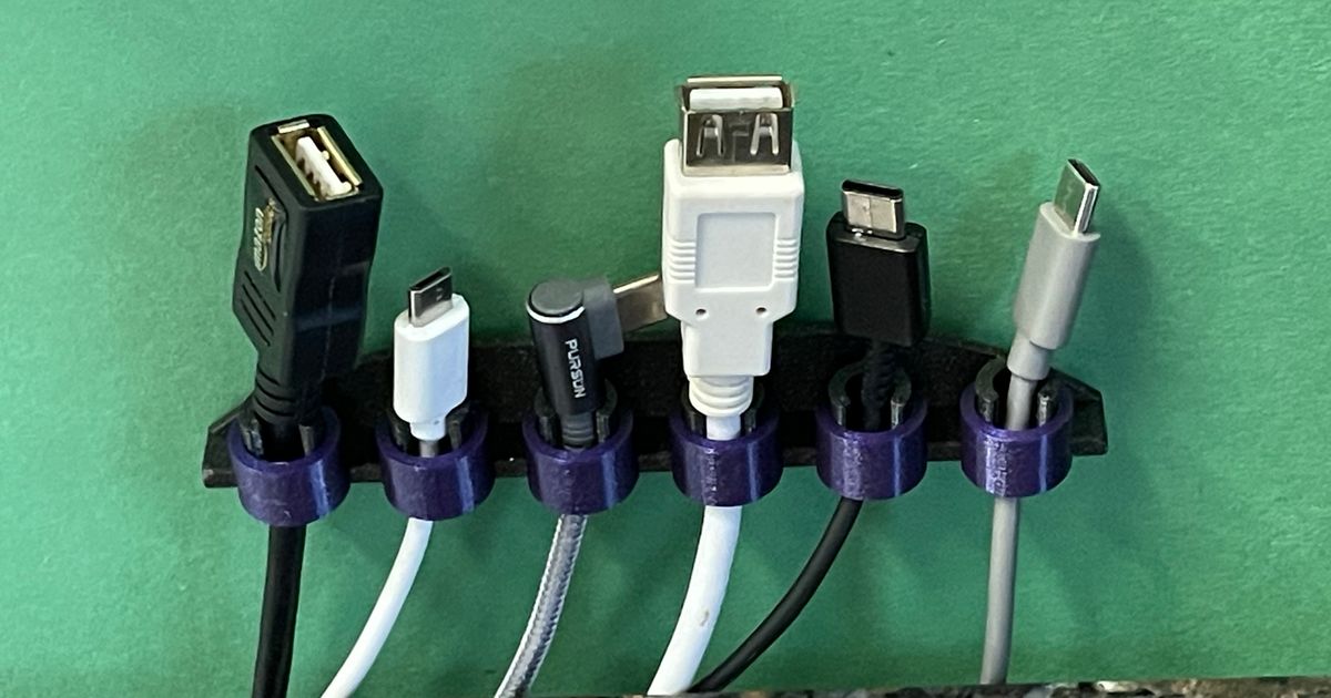 Cable holder / retainer / mount / clip by ActionBowman Download free