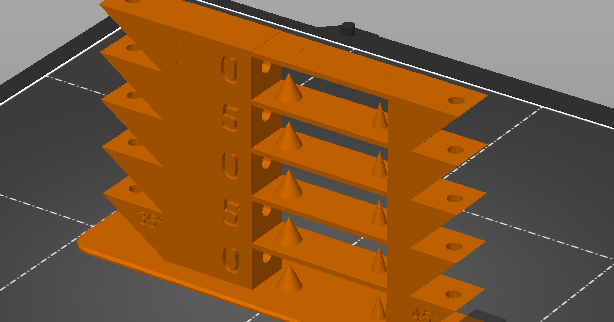 Ceiling Mount Fishing Rod Rack - 2 Parts by Tony, Download free STL model