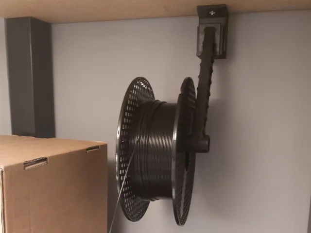 Upside down spool holder mount(for Ikea Lack)
