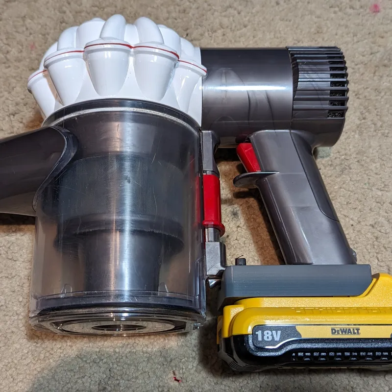 Dewalt Battery to Dyson V6 adaptor by 05WEL Download free STL