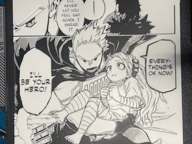 HueForge - My Hero Academia - Mirio & Eri Manga Panel
