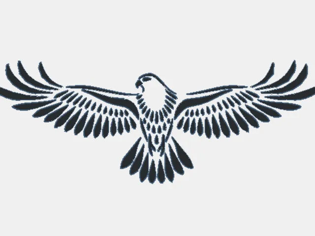 Eagle stencil