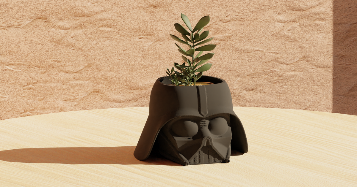 Cute Darth Vader - Star Wars Pot Plant by CalebTimoteo | Download free ...