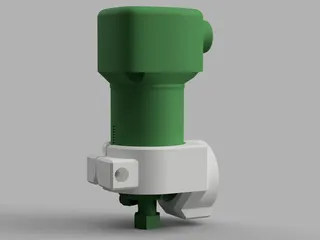 Paint can shaker/mixer for hand drill by Mearcat, Download free STL model