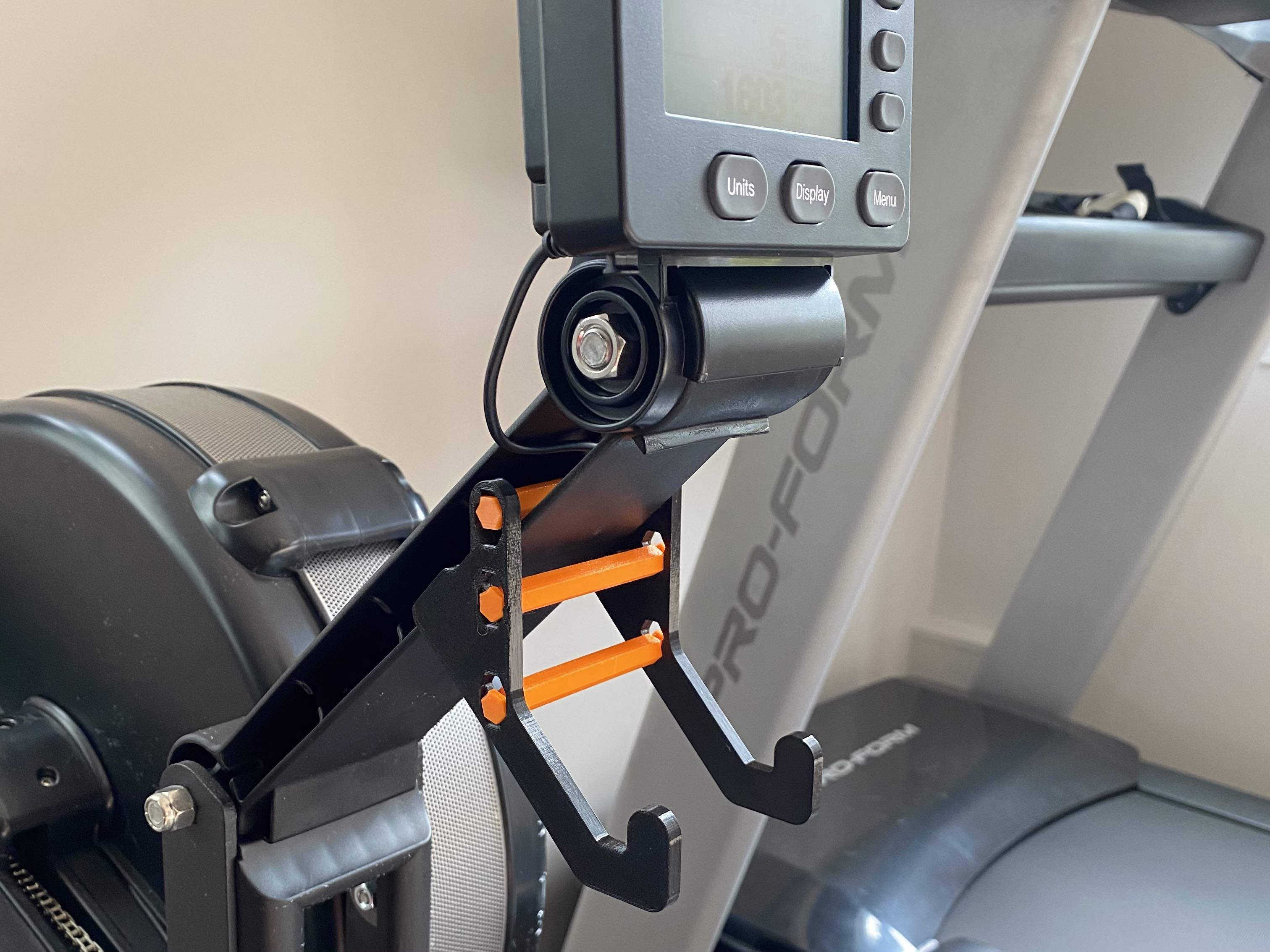 Concept2 Rower Phone Mount Model D by TinkrMakr Download free STL model Printables