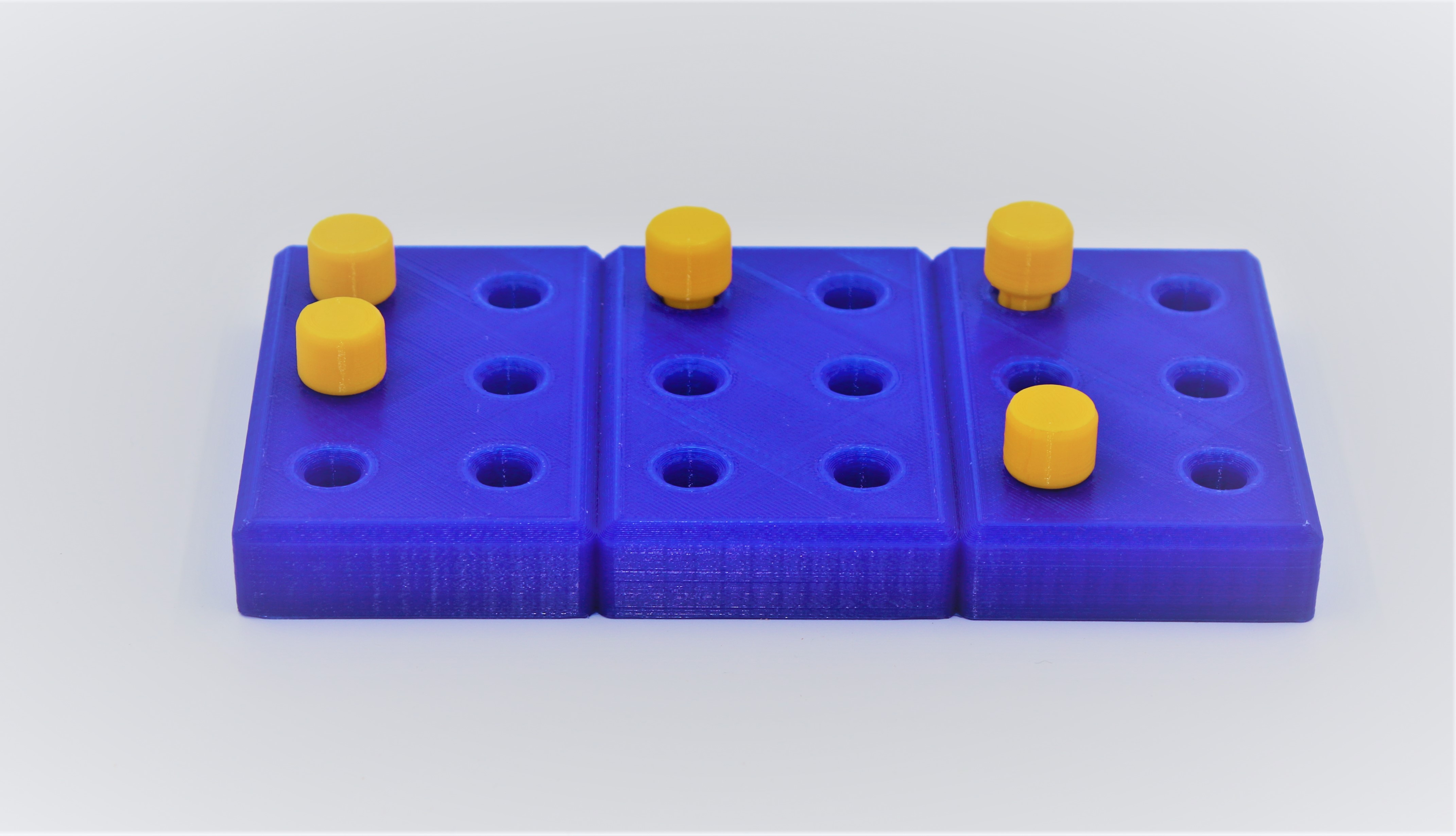 Jumbo braille cells for teaching braille by Visio 3D Team Education