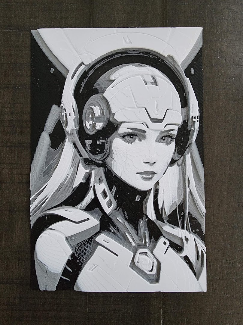 Hueforge Cyborg Woman Print