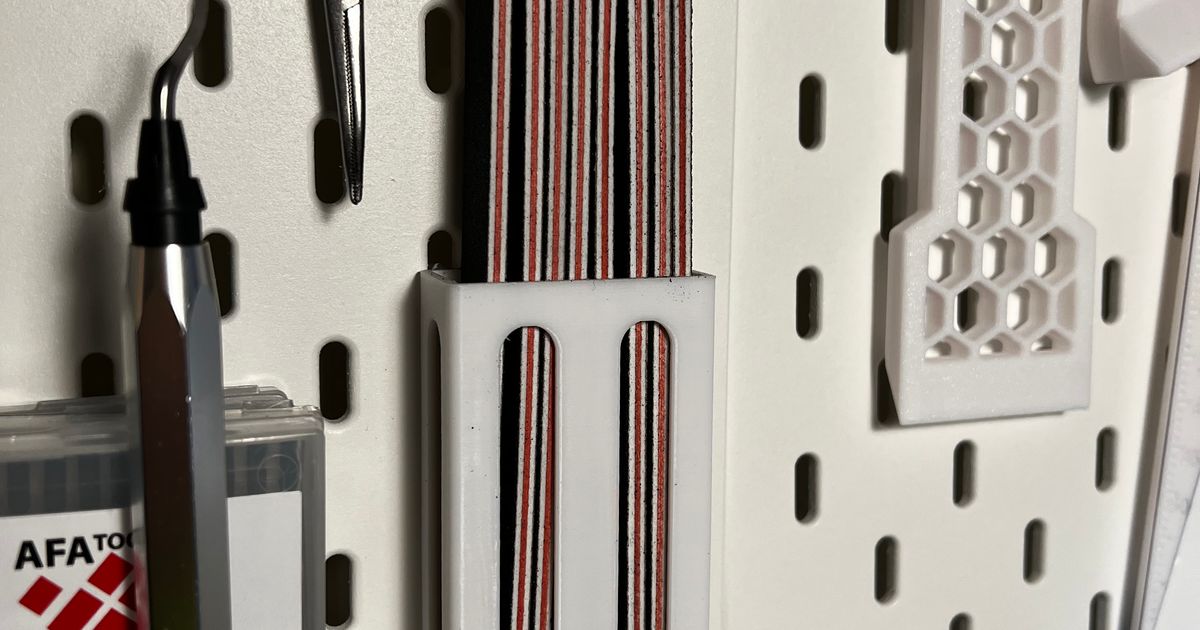 Skadis sanding stick holder by MKE Dan Download free STL model