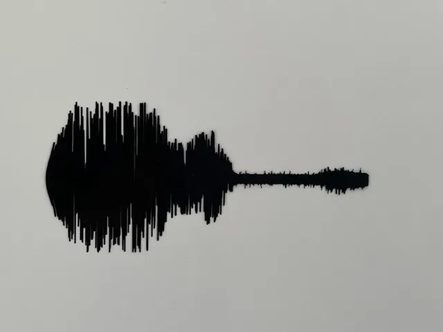 Sound Wave Guitar Wall Art