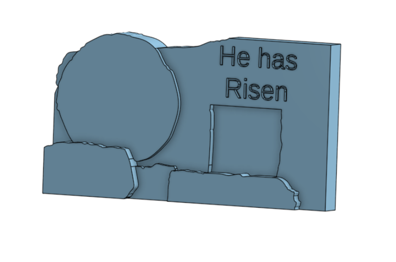 He has risen Jesus tomb