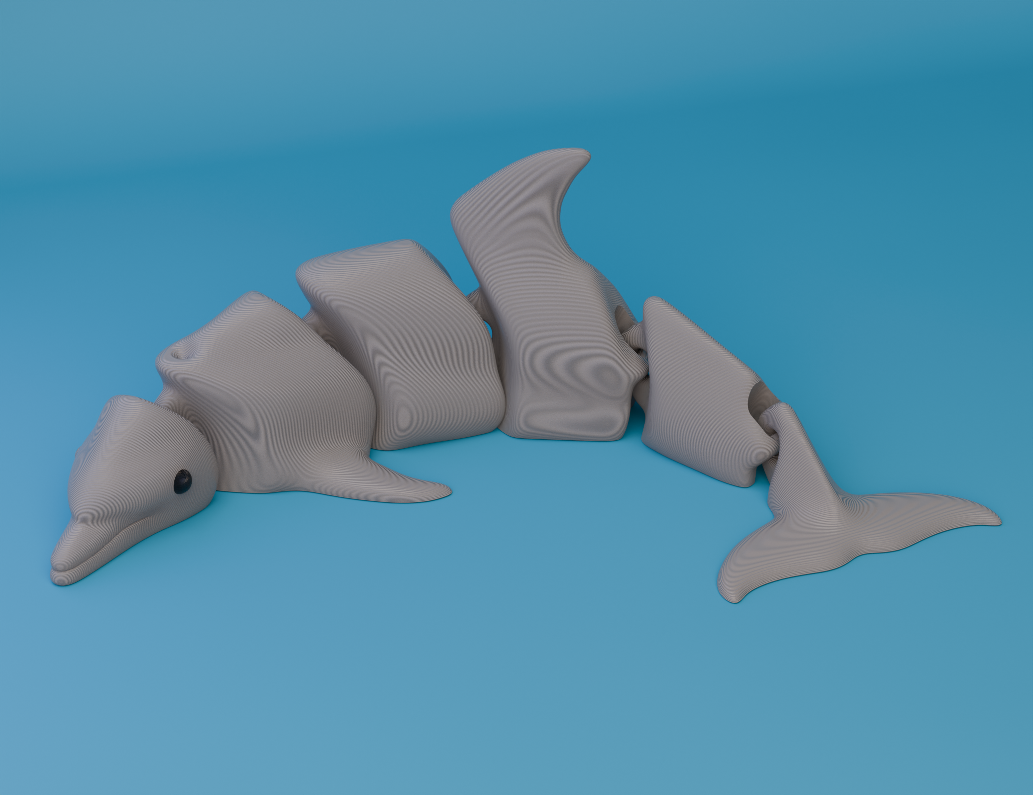 Miniatura 2 do modelo 3D Articulated Dolphin