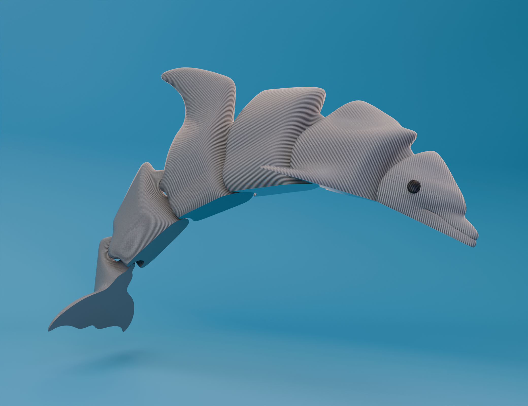 Miniatura 3 do modelo 3D Articulated Dolphin