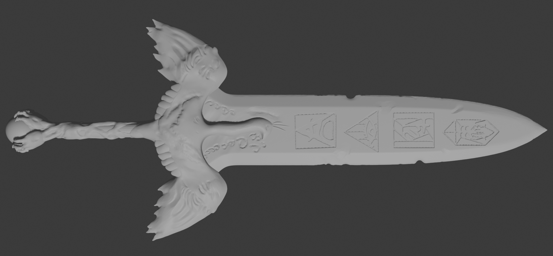 Runic Phoenix Blade (DND Design)