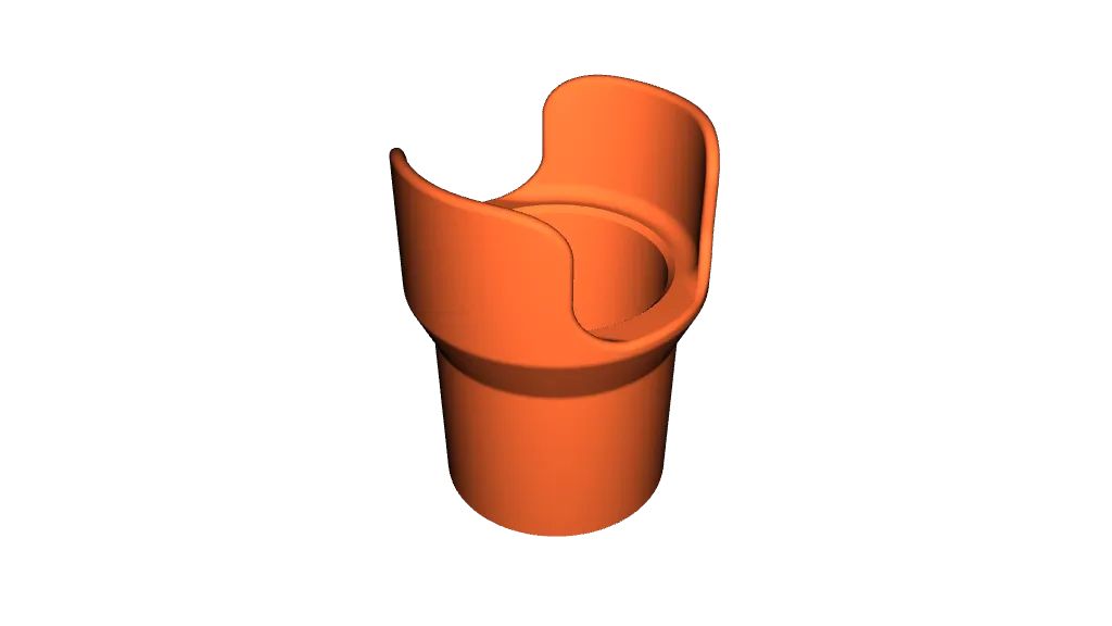 Tesla Model 3 - Cup Holder Adapter by asquared, Download free STL model