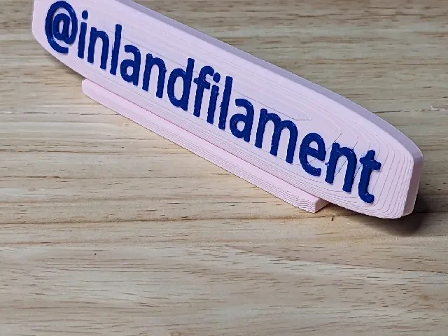 Inland Filament Deskplate