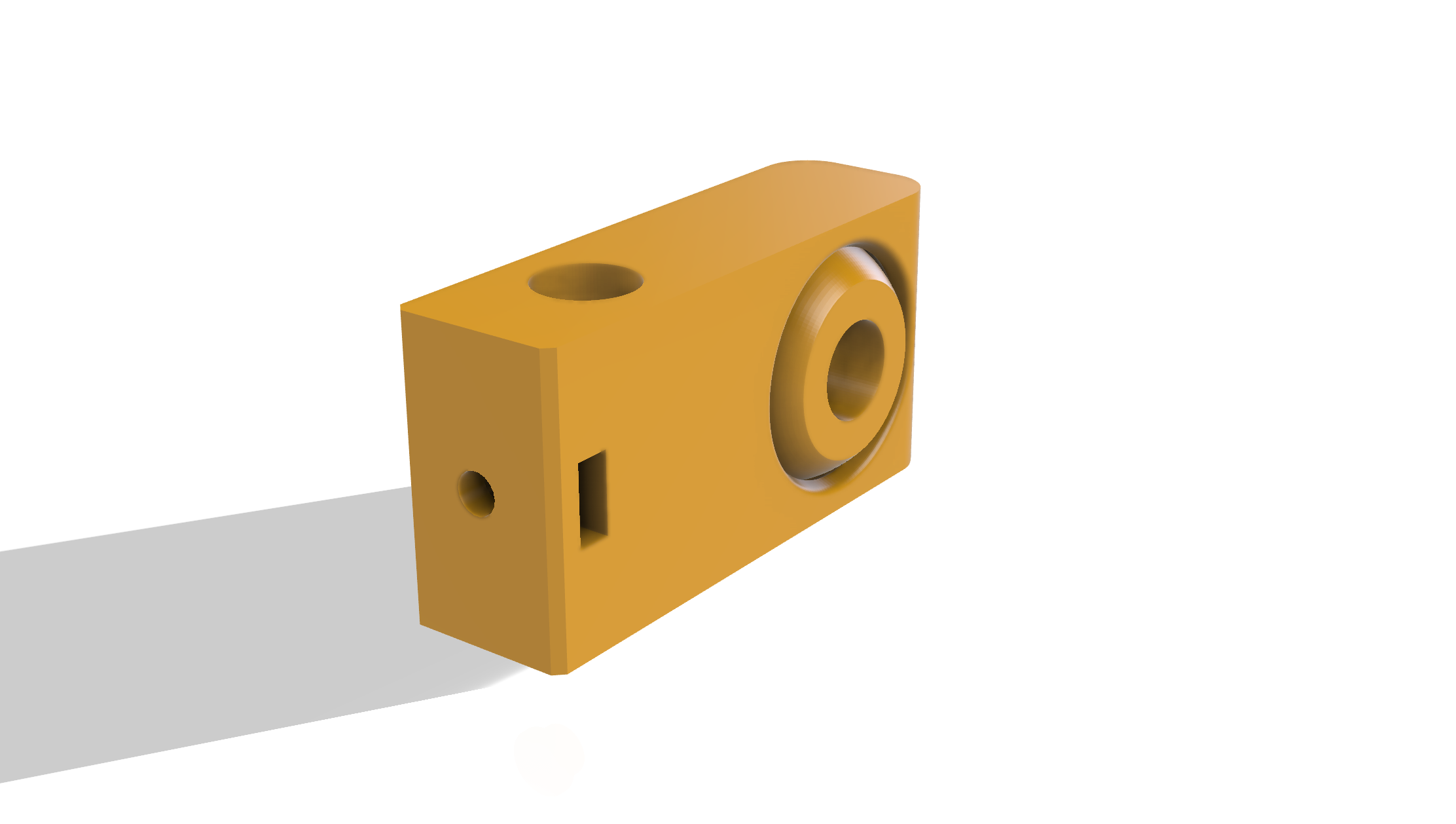 Knife sharpener guide body 10mm - Print-in-Place - M5 Setscrew 3D model thumbnail