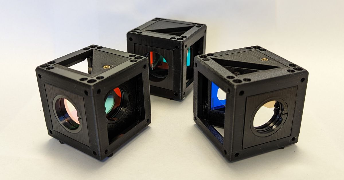 Optical filter cubes openUC2 (improved) by LIBRE hub Download free