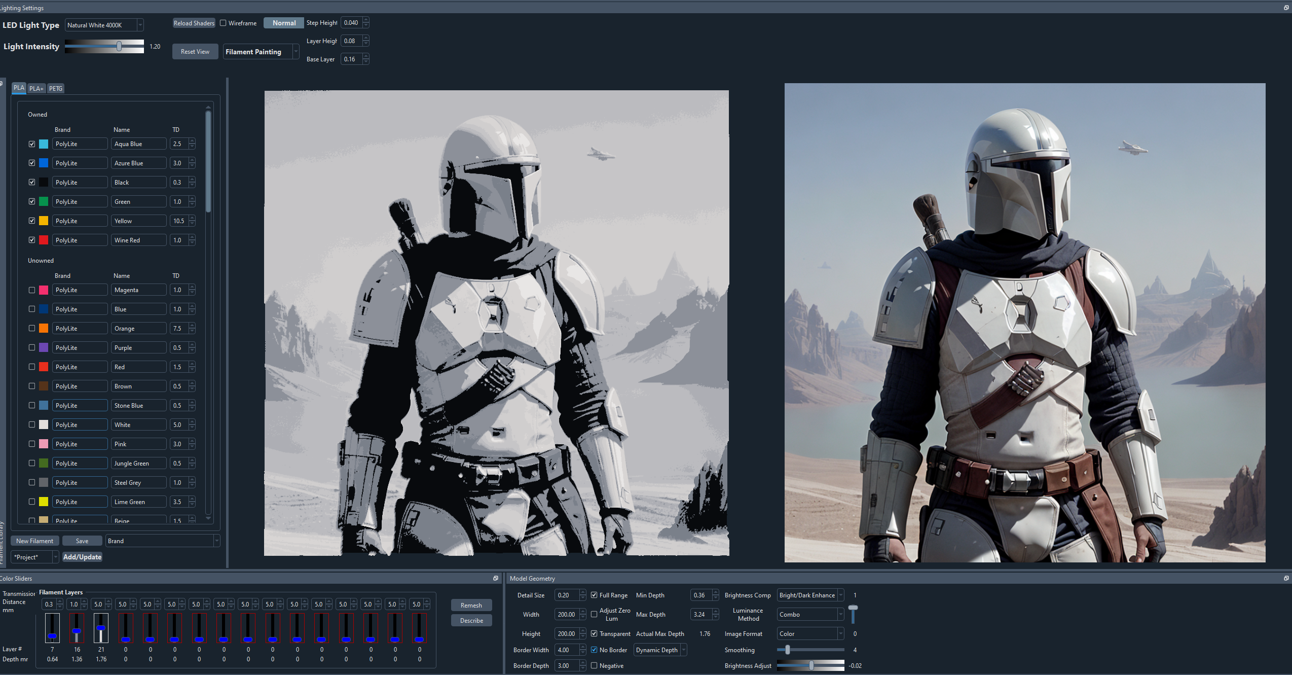 hueforge-mandalorian-by-snakegreen88-download-free-stl-model