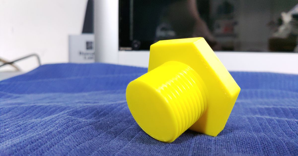 Scuba Tank Neck Dust Plug by Bruce Gillingham Download free STL model