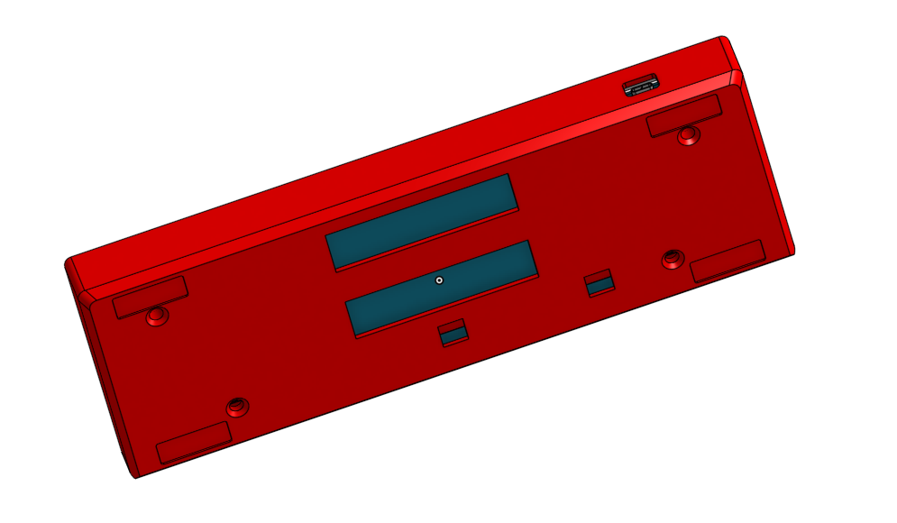 Miniatura 3 do modelo 3D RK61 Keyboard base