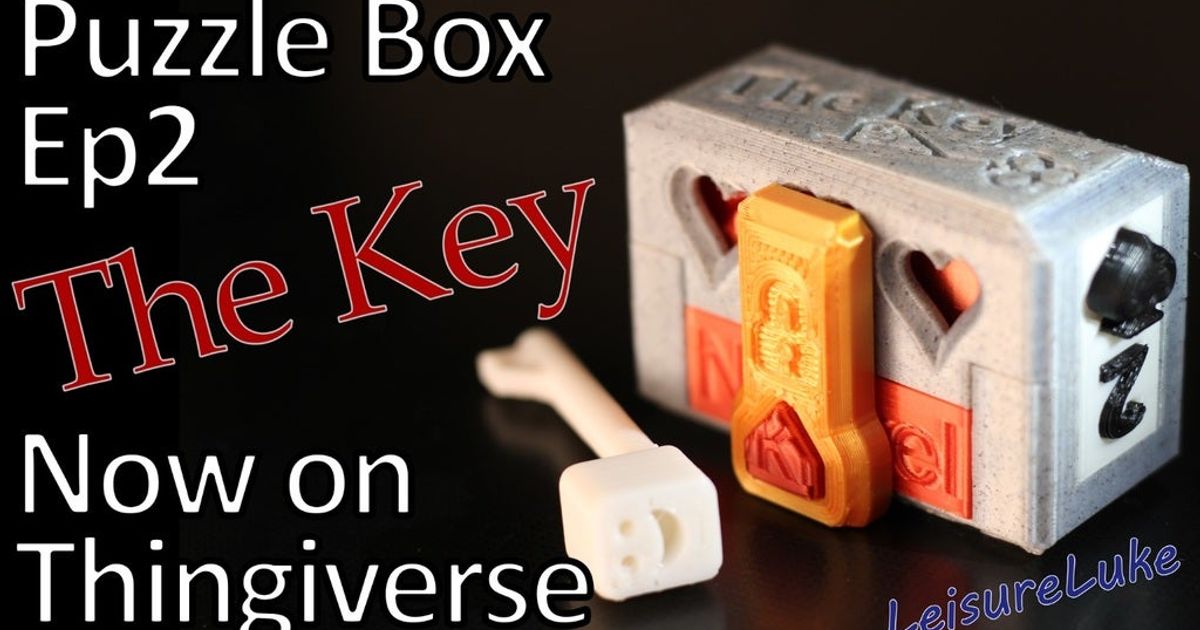 The Key Puzzle Box by LeisureLuke Download free STL model