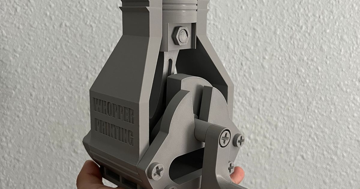 Single Piston Engine Fully Printed Buildable Kit (With Printed