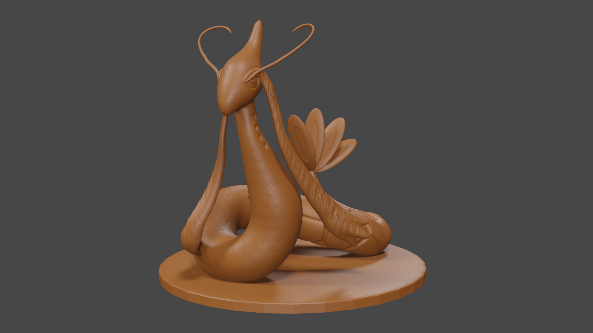 Pokemon inspired, Milotic, Tabletop DnD miniature