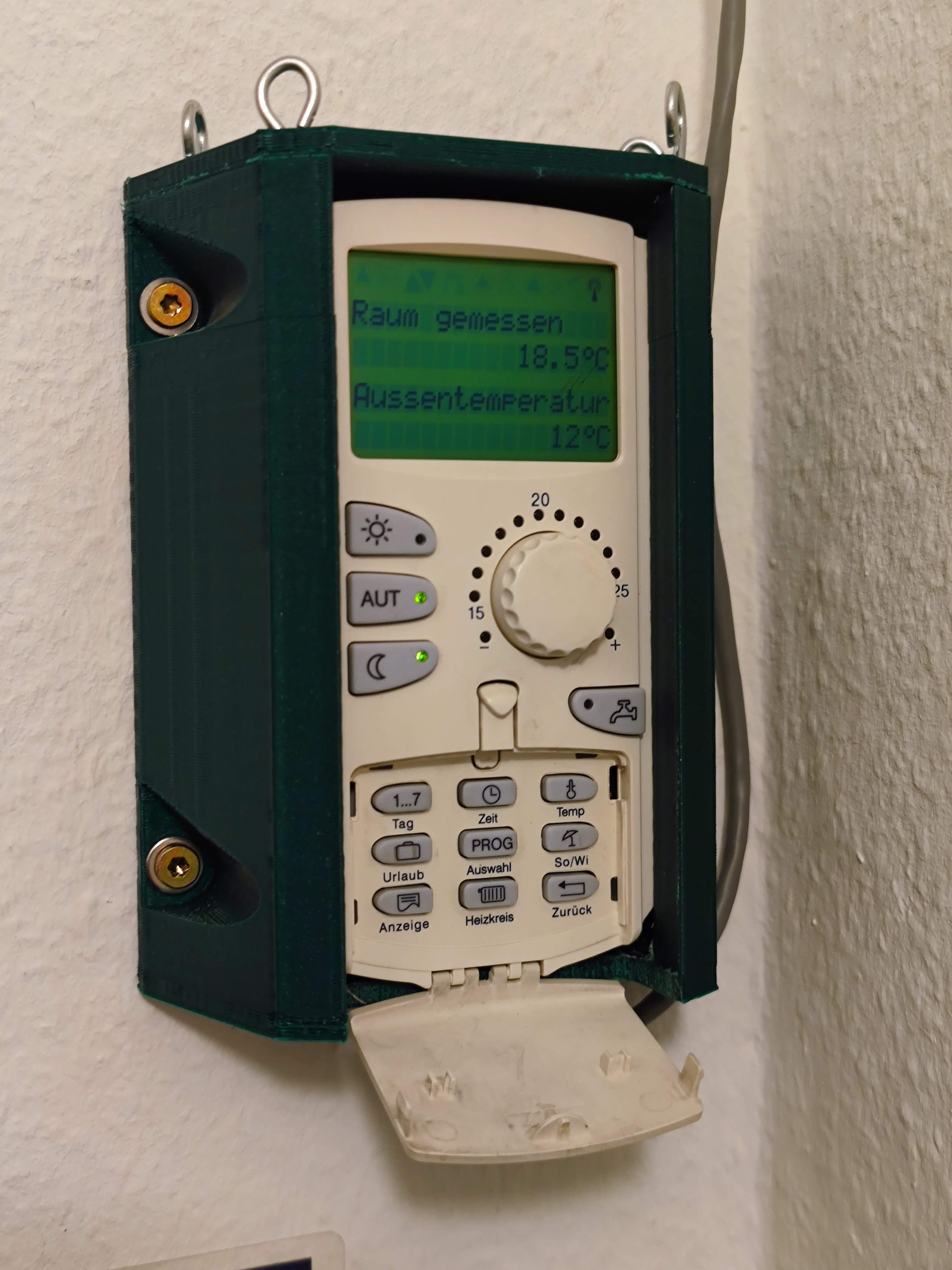 Wallmount controlpanel for Buderus Logamatic central heating (display unit), rugged