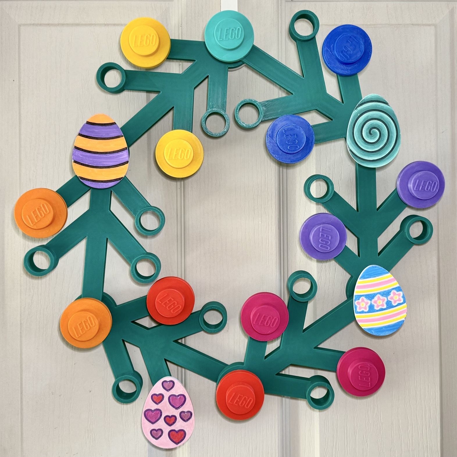 Easter Eggs for giant lego brick wreath (8 designs)