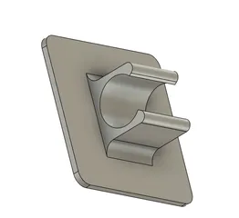 Stick-on cable clip