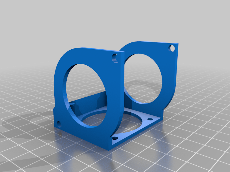 Geeetech I3 Pro C Dual Axial Cooling Fan Mount and Duct Assembly by faultedlogic | Download free ...