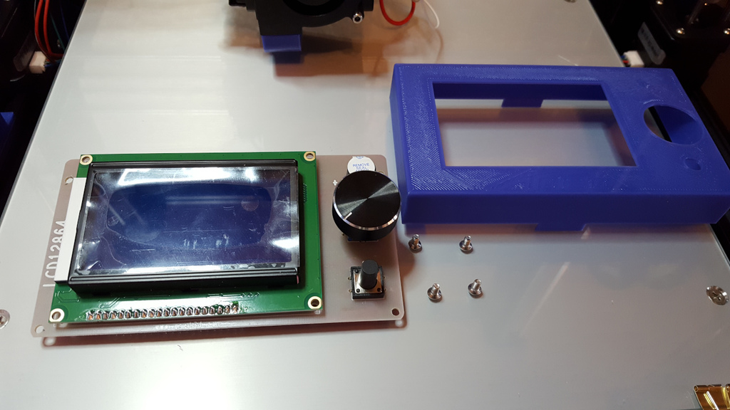 12864 LCD Enclosure And Mount By Faultedlogic | Download Free STL Model ...