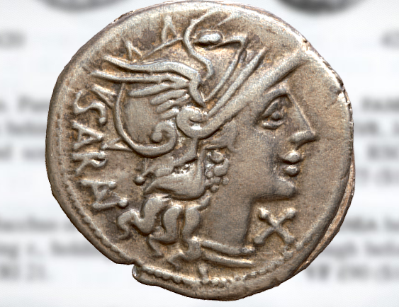Silver Denarius Coin , Roman Republic