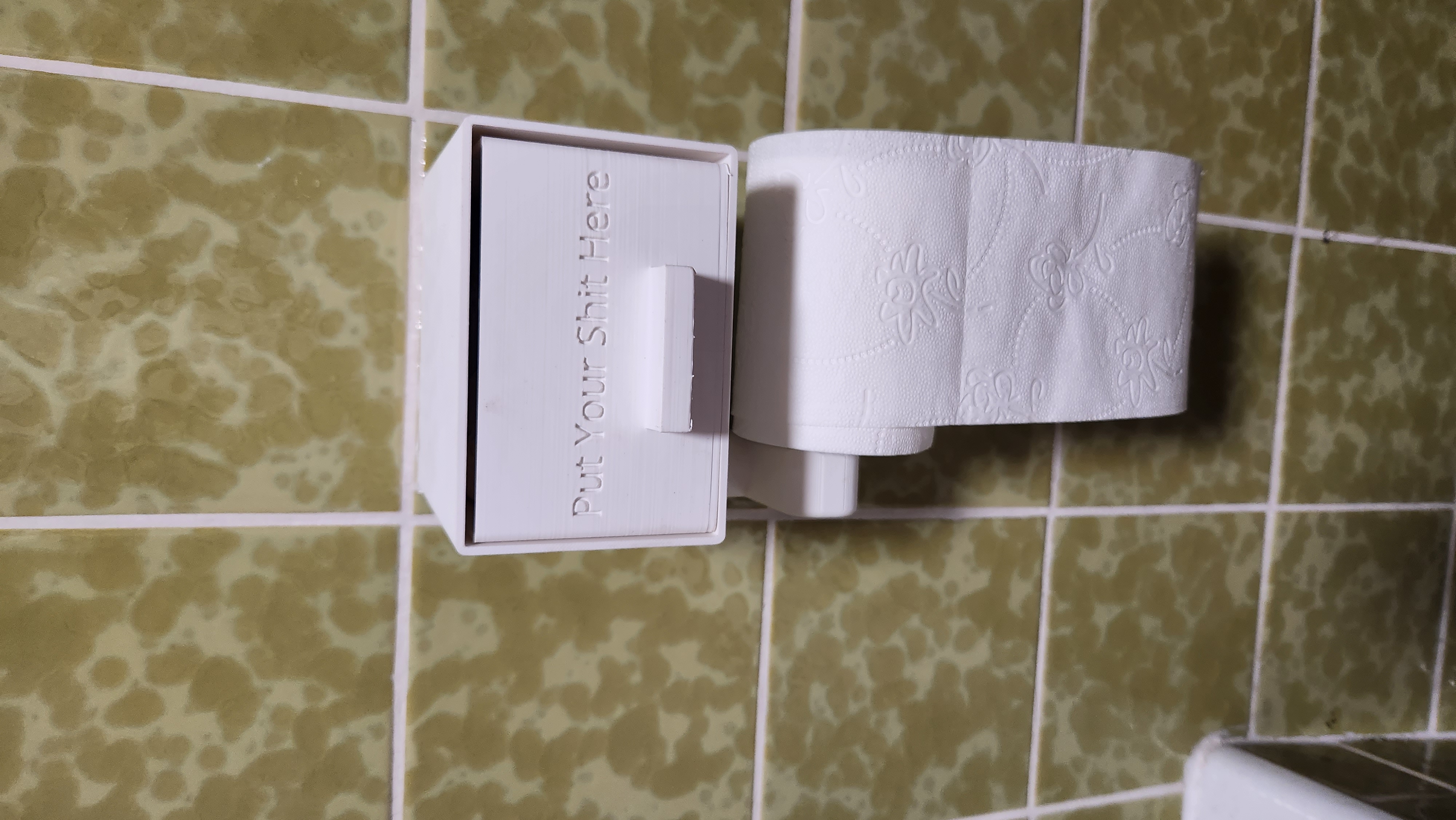 Toilet Paper Holder with Bin