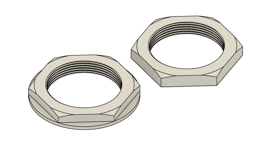 LOCKNUT, plastic, M40 by Médecins Sans Frontières Download free STL