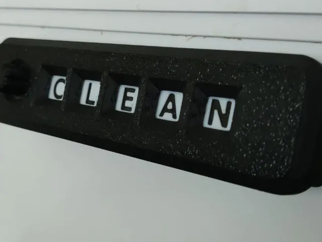 Dishwasher Clean/Dirty Sign with angled backplate