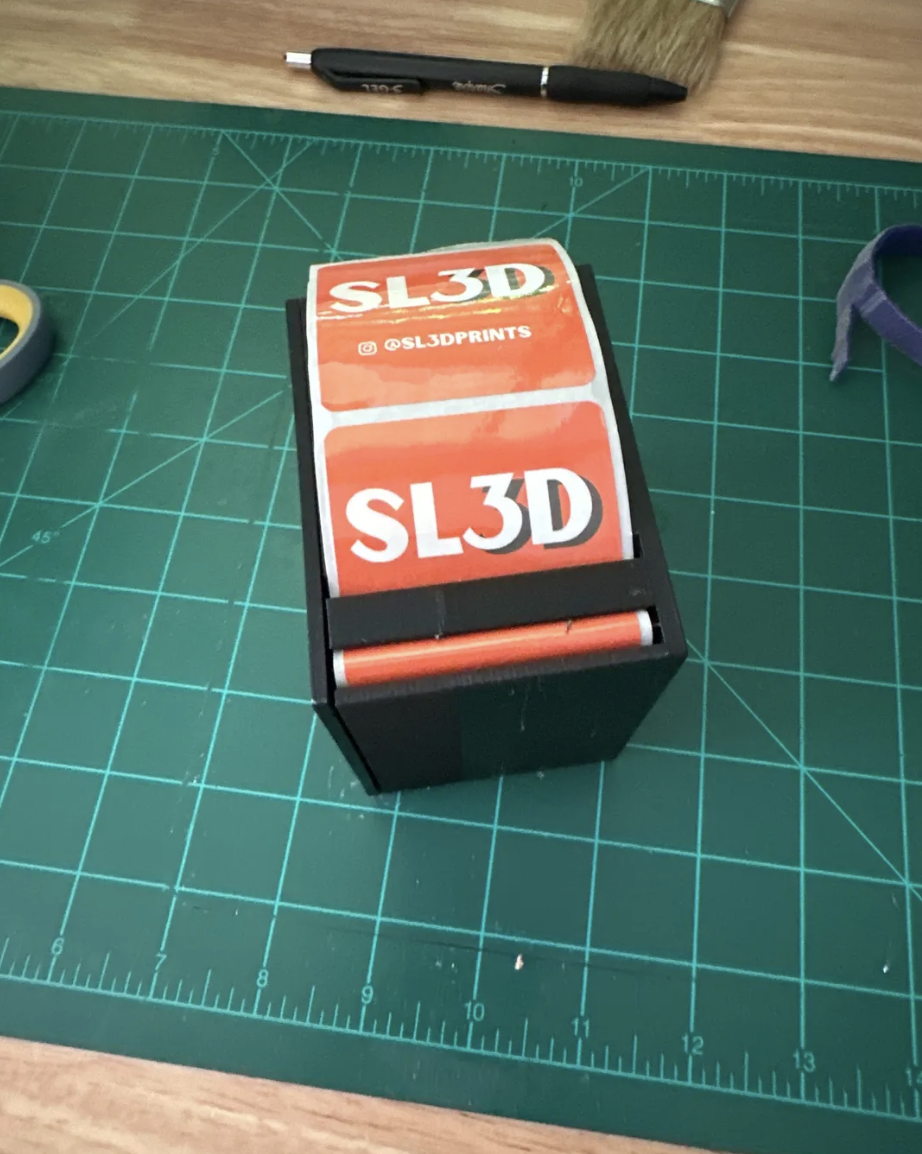Remixed sticker roll dispenser