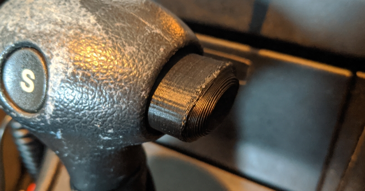 Holden Astra Gear Selection Button Replacement (OpenSCAD) by mofosyne