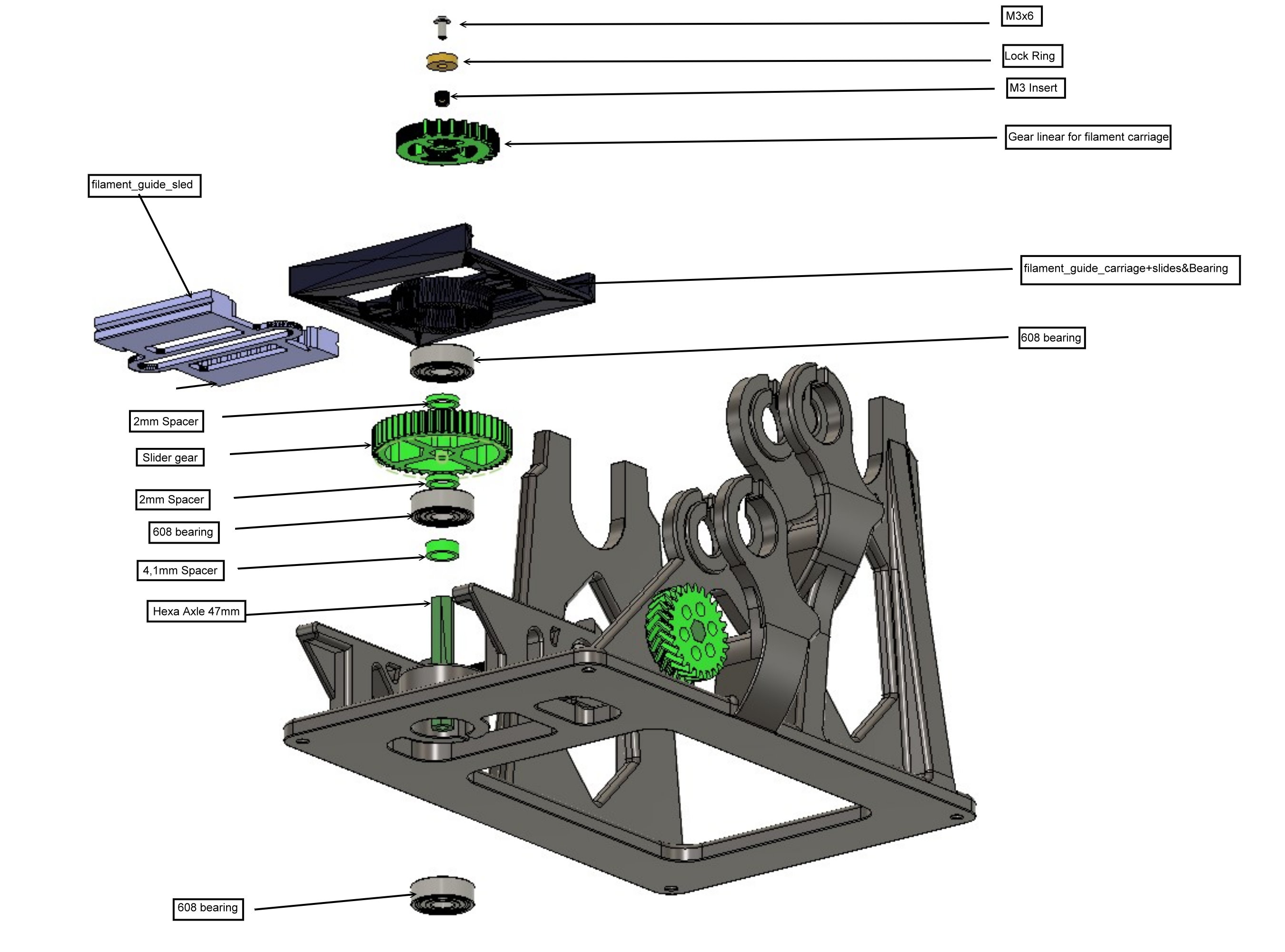 Awesome Filament Spool Rewinder Upgraded By Diplomator Download Free Stl Model