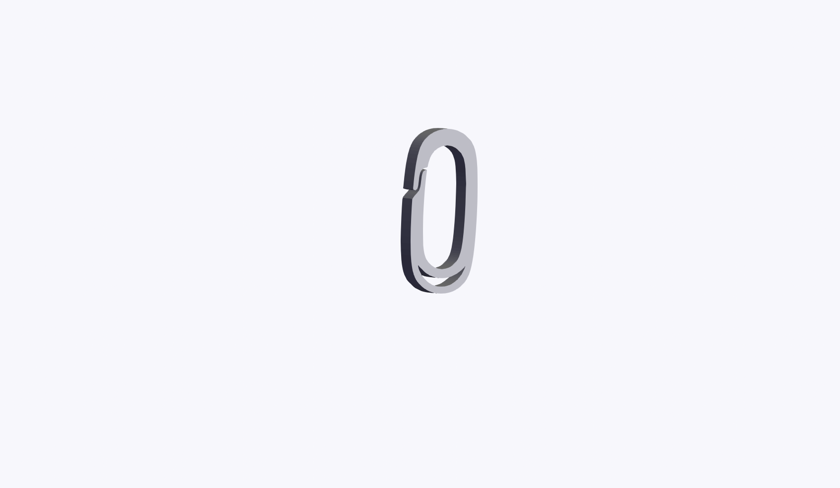 O Hook Carabiner (08) Springy Mini Link