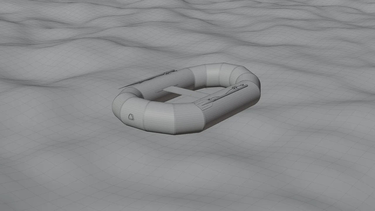 inflatable boat by prostoi | Download free STL model | Printables.com