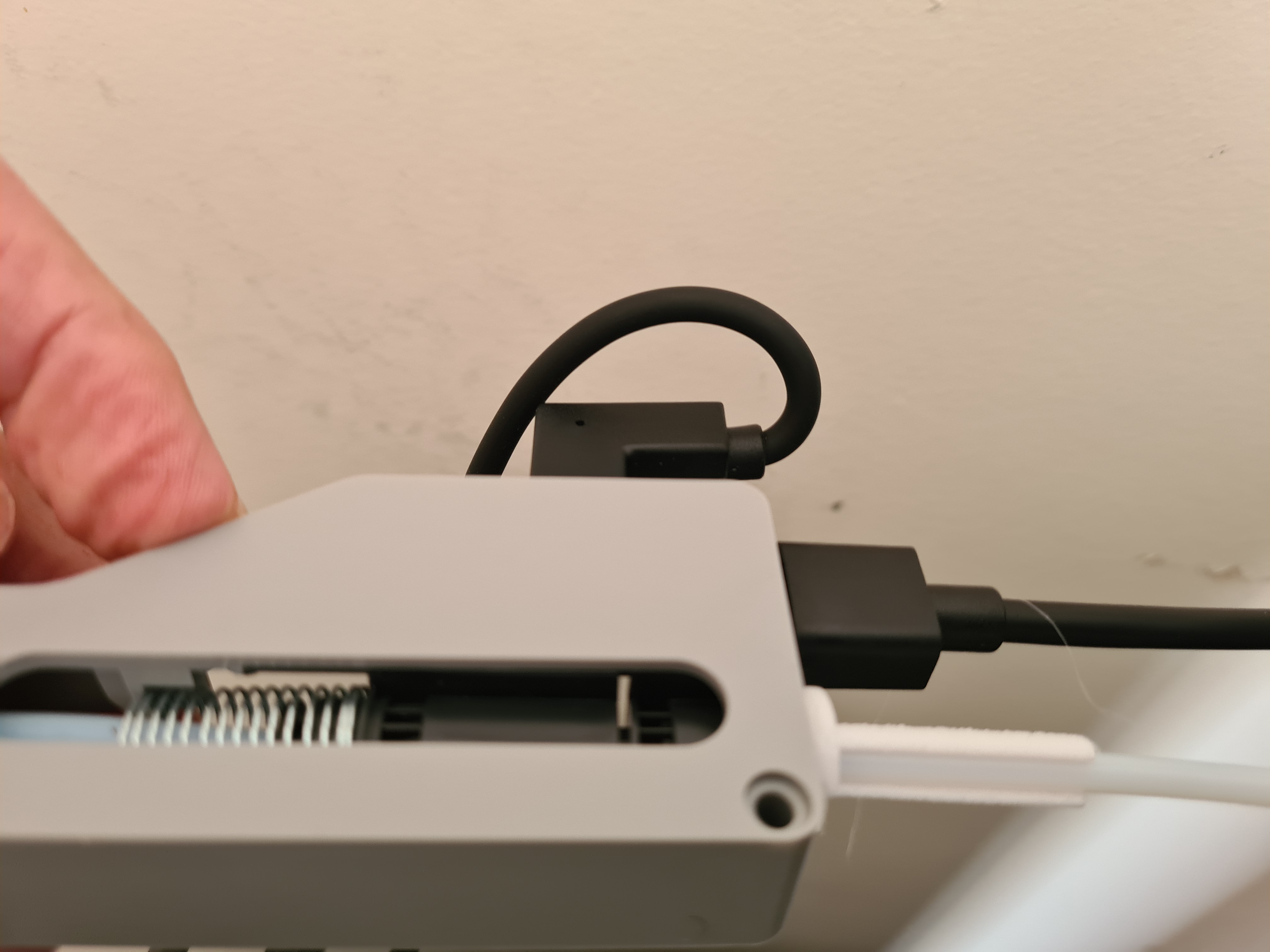 Bambu hub infeed alignment for buffer