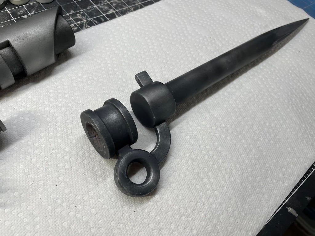 Lucius Pattern Lasgun Spike Bayonet Full Size Prop